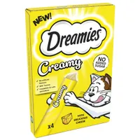 Dreamies Creamy Snacks with Delicious Cheese - 4 x 10g