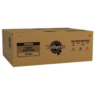 Pedigree Senior Pouches Mixed Selection in Jelly Mega Pack 84 x 100g