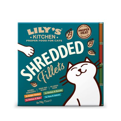 Lily's Kitchen Shredded Fillets 16 x 70 g - Pack Ahorro Pack mixto (4 variedades)