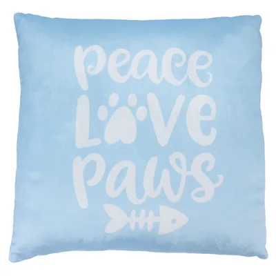 Подушка Smartpet "Peace Love Paws" - Д 40 x Ш 40 см