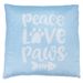 Smartpet Kissen "Peace Love Paws" L 40 x B 40 cm