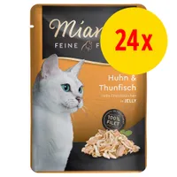 Sparpaket Miamor Feine Filets in Jelly Pouch 24 x 100 g - Mix (4 Sorten gemischt)