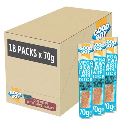 Good Boy Mega Chewy Duck Twists - 18 x 70g