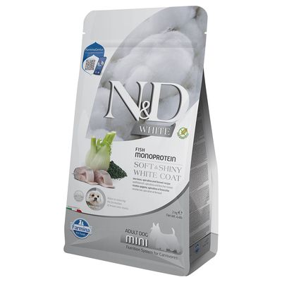 Farmina N&D Dog Adult Mini White Seabass, Fennel & Spirulina 2 kg