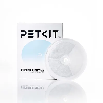 PETKIT Filter Unit 3.0 for PETKIT Smart Pet Drinking Fountain, packaging and round filter visible. PETKIT Filter Unit 3.0 for PETKIT Smart Pet Drinking Fountain, packaging and round filter visible.