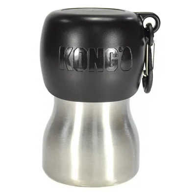 KONG H2O Edelstahlflasche - ca. 270 ml (schwarz)