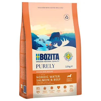 Bozita Dog Purely Adult Small Grain Free laks og storfekjøtt