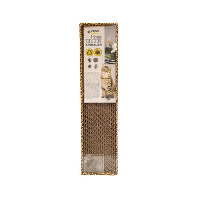Croci Home Decor Leopard Σανίδα Ξυσίματος - Μ 48 x Π 12,5 x Υ 5 cm