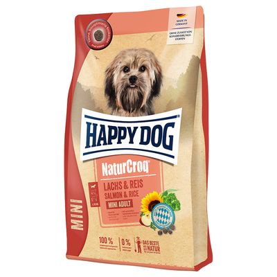 Happy Dog NaturCroq Mini Adult saumon, riz pour chien 800 g