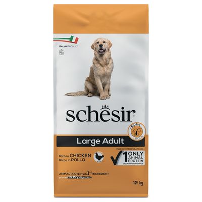 Schesir Dog Large Adult s kuřecím výhodné balení: 2x12 kg