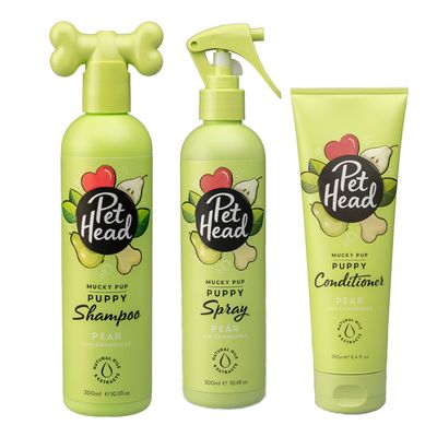 Pet Head Mucky Puppy Set de 3 (Champú, espray, acondicionador)