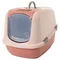 Savic Maison de toilette pour chat Nestor Jumbo rose champagne / rouge toscane