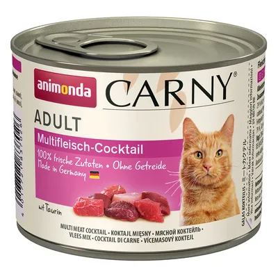 Animonda Carny Adult Multifleisch-Cocktail, 100% svježi sastojci, bez žitarica, proizvedeno u Njemačkoj, s taurinom.