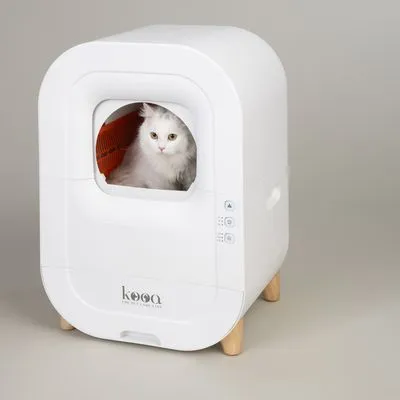 kooa automatische kattenbak - wit