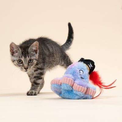 TIAKI Elektronisches Katzenspielzeug Tintenfisch-Pirat