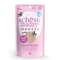 Schesir Baby Mousse 12 x 70 g Umido per gatto - Pollo con fegato di pollo