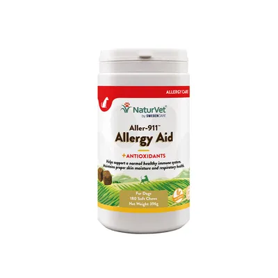 NaturVet Aller-911 Advanced Allergy Aid снакс за кучета - 180 броя