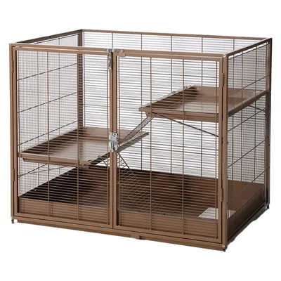 TIAKI Cage pour petits animaux Étagère, caramel - Add-on Unit: L 93,5 x B 63 x H 73,8 cm