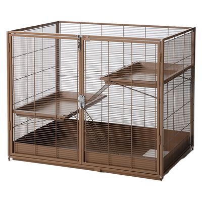 TIAKI Kleintierkäfig Étagère, caramel Add-on Unit: L 93,5 x B 63 x H 73,8 cm