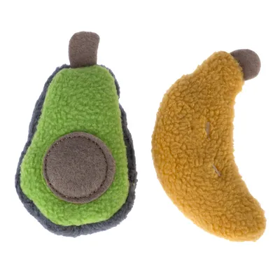 Modern Living komplet mačjih igrač Arucas - Komplet 2 igrač: avokado in banana