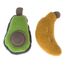 Modern Living zestaw zabawek dla kota Arucas Zestaw 2 sztuk: banan i awokado
