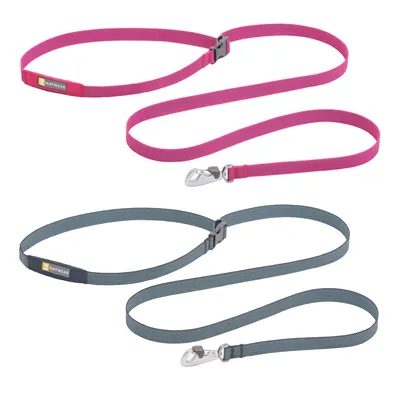 Ruffwear Hundeleinen in Pink und Grau, verstellbar mit Metallkarabiner und robustem Material. Ruffwear Hundeleinen in Pink und Grau, verstellbar mit Metallkarabiner und robustem Material.
