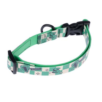 Collier Harry Potter Slytherin, vert pour chien taille S : 25 - 36 cm de tour de cou, 20 mm de large