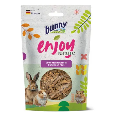 Bunny Nature Enjoy Nature voikukanjuuret. Valmistettu Saksassa. Pakkauksessa kuva kanista, marsusta ja hamsterista.