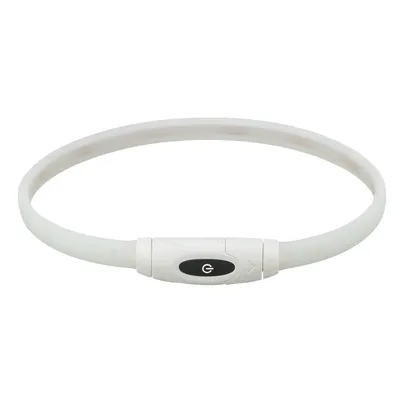 Trixie Flash Leuchtring USB Silikon - Größe XS - XL: 65 cm Halsumfang, 16 mm breit