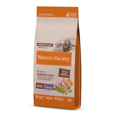Nature's Variety Healthy Grains Medium/Maxi Adult Turkey Economy Pack: 2 x 12kg