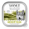 Wolf of Wilderness Adult 6 x 150 g Kuipjes Hondenvoer Green Fields - Lam