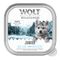 Wolf of Wilderness JUNIOR - Duo-Protein recept 6 / 24 x 150 g tálcás 6 x 150 g Blue River - csirke és lazac