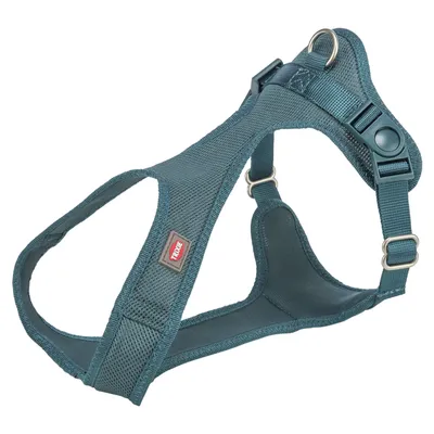 Trixie Comfort Soft Touring Harness - Petrol - Size: XS-S: 30 - 45cm Waist Circumference, 15mm Wide
