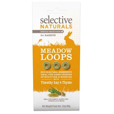 Selective Naturals Meadow Loops pentru iepuri - 80 g