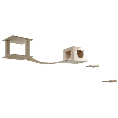 Kerbl Pet Espace de jeu pour chat Top - kit de 5 pièces Kerbl Pet Espace de jeu pour chat Top - kit de 5 pièces