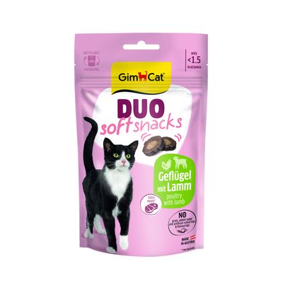 GimCat Duo Soft Snacks 50 g Lamm & fjäderfä