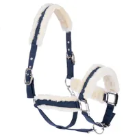 Nomad Tales kantar z wykończeniem ze sztucznego futra, granatowy - Full