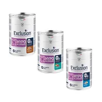 Exclusion Diet Hypoallergenic 24 x 400 g - Mix 1 (3 gusti): Coniglio + Cervo + Pesce