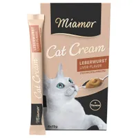 Miamor Cat Snack Liver Pâté Cream -  6 x 15g