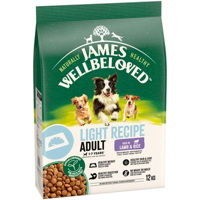 James Wellbeloved Adult Dog Light Hypoallergenic Lamb & Rice 12kg
