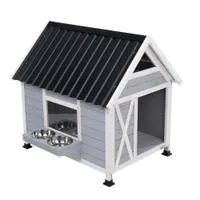 Modern Living Outdoor-Hundehütte Belmont - ca. L 101 x B 92 x H 95,5 cm
