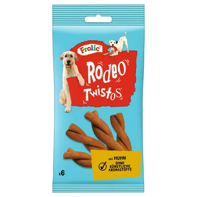 Friandises Frolic Rodeo Twistos pour chien - au poulet (18 x 6 pièces)