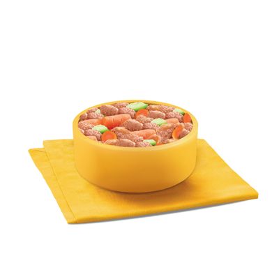 Pedigree blandet udvalg med gulerødder i sauce. 12x100g portionsposer: kylling, kalkun, okse-leverblanding, okse-lam. Med naturlige ingredienser, vitaminer og mineraler.