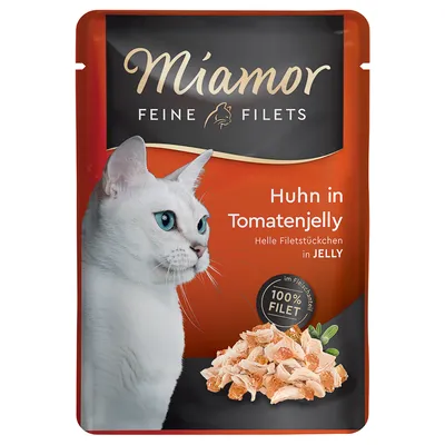 Miamor Fine Filets in Sauce 6 x 100g - Chicken & Tomato