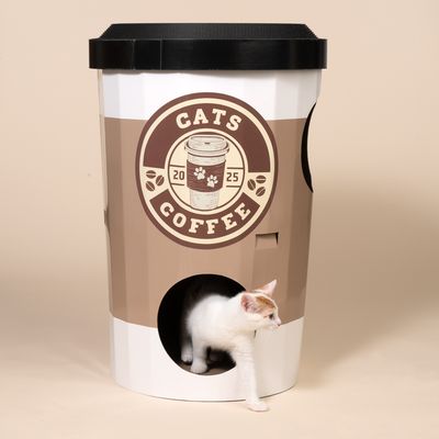 TIAKI Kratzhöhle Starcats Coffee
