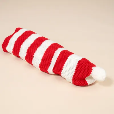 TIAKI Roter Streifen-Pullover für Hunde - Größe M: ca. 30,5 cm Rückenlänge