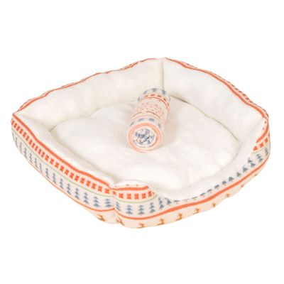 TIAKI pelíšek a deka pro psy severská zima velikost M: D 72 x Š 62 x V 17 cm