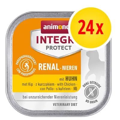 animonda Integra Protect Renal Nieren mit Huhn, 24x, z kurczakiem, low phosphorus, ohne getreide, veterinary diet, bei unzureichender Nierenleistung
