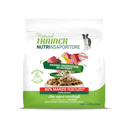 Natural Trainer NutrInsaporitore Adult, liofilizowane przekąski, 120 g Wołowina