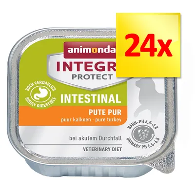animonda INTEGRA PROTECT INTESTINAL PUTE PUR, 24x, highly digestible, bei akutem Durchfall, urinary pH 6,5–6,8, veterinary diet